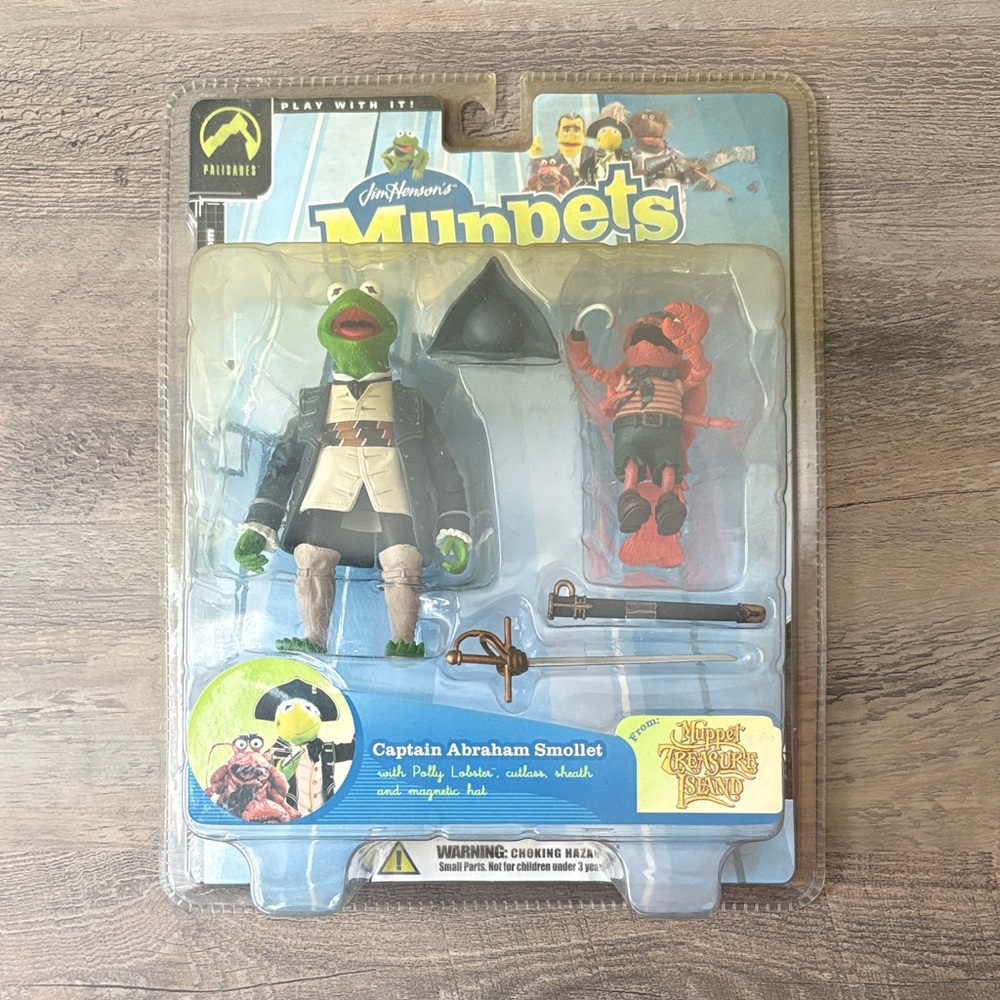 Palisades Muppets Series 7 Captain Abraham Smollet Kermit Action Figure